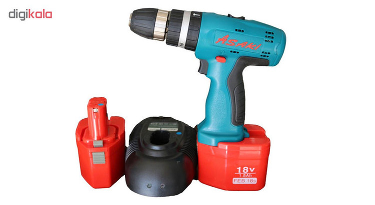 دریل پیچ گوشتی شارژی آساکی مدل ADS18-2
