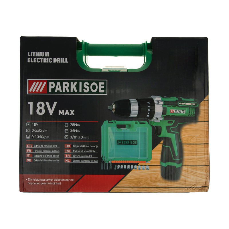 مجموعه 27 عددی دریل پیچ گوشتی پارکيسو مدل PAK-18-2 کد 2