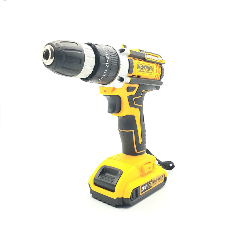 مجموعه 110 عددی دریل چکشی شارژی نئو پاور مدل DCD710DK2