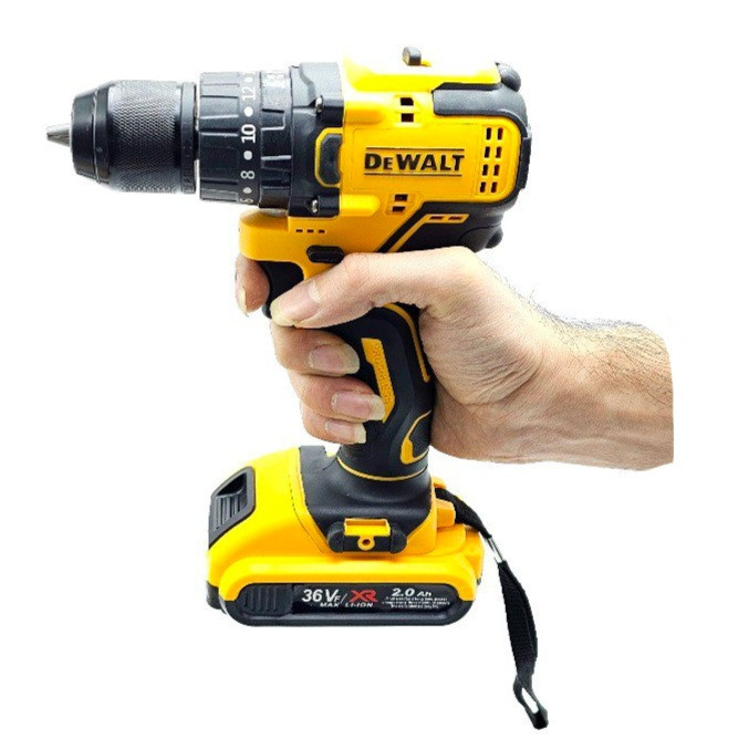دریل پیچ گوشتی شارژی چکشی مدل BRUSHLESS-36V مجموعه 28 عددی