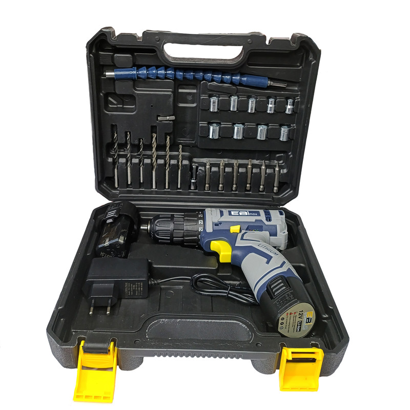 مجموعه 24 عددی دریل پیچ گوشتی شارژی ابی مکس مدل E-M12W