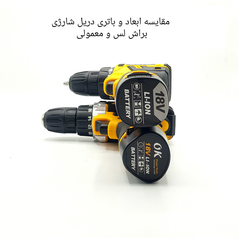 دریل پیچ گوشتی شارژی دی ال تی سی مدل براش لس