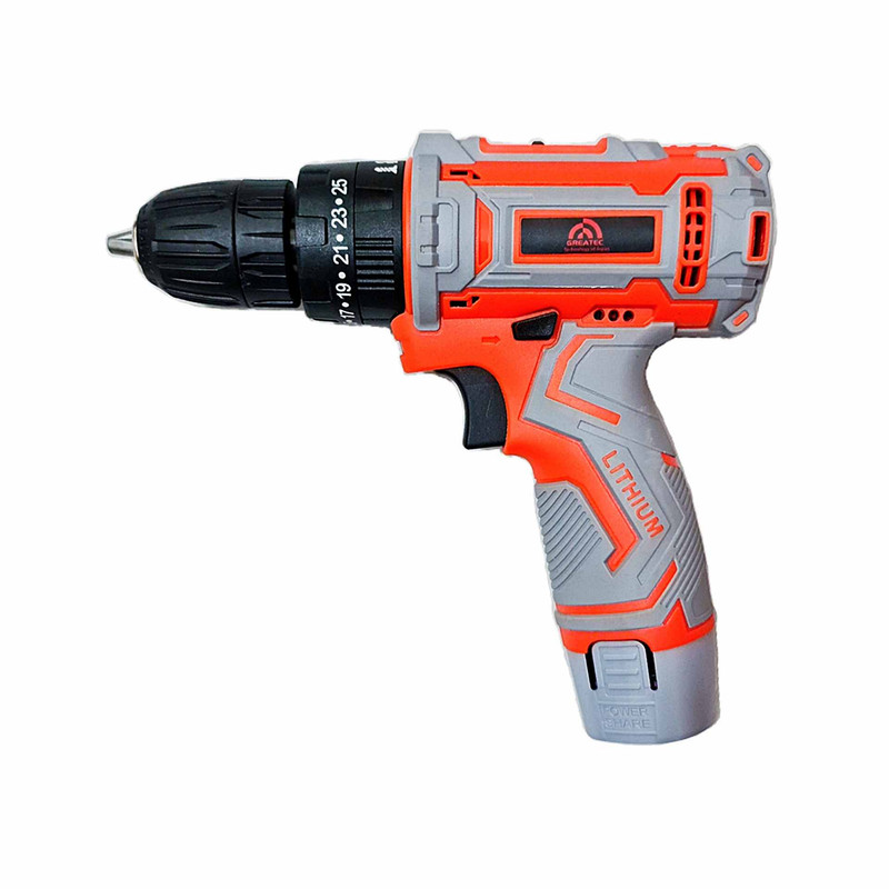 دریل پیچ گوشتی چکشی گریتک مدل 12v مجموعه 24 عددی