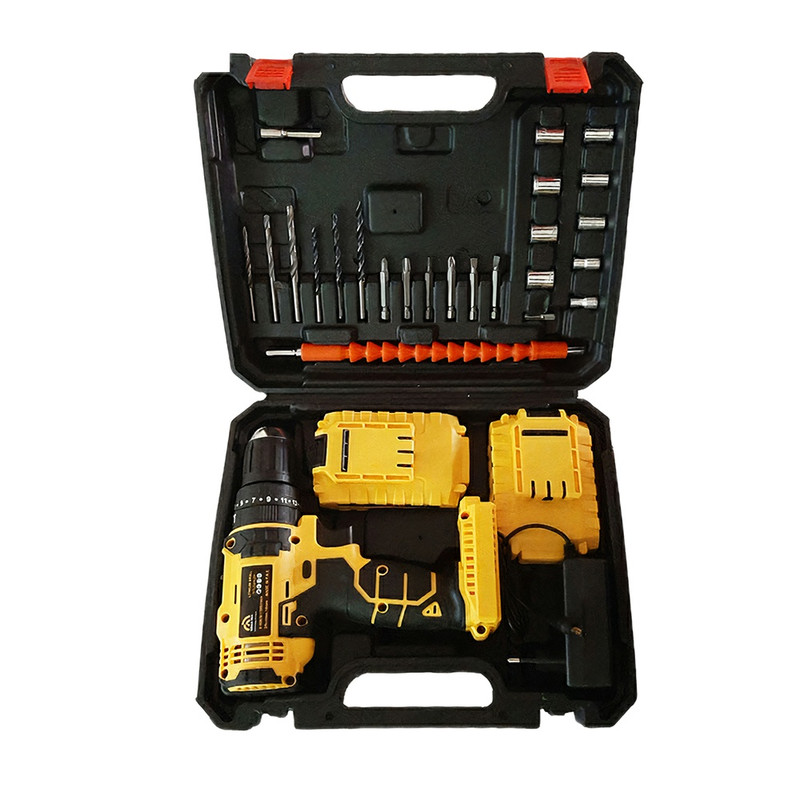 مجموعه 27 عددی دریل پیچ گوشتی چکشی شارژی گریتک مدل GTLMD2405