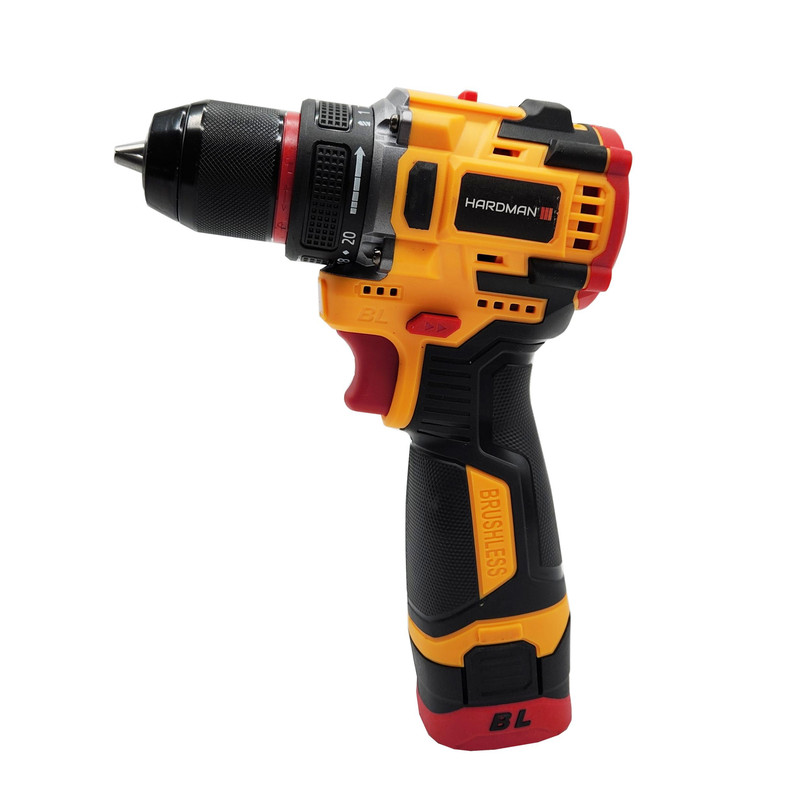 دریل پیچ گوشتی شارژی صنعتی هاردمن کد 16.8v براشلس