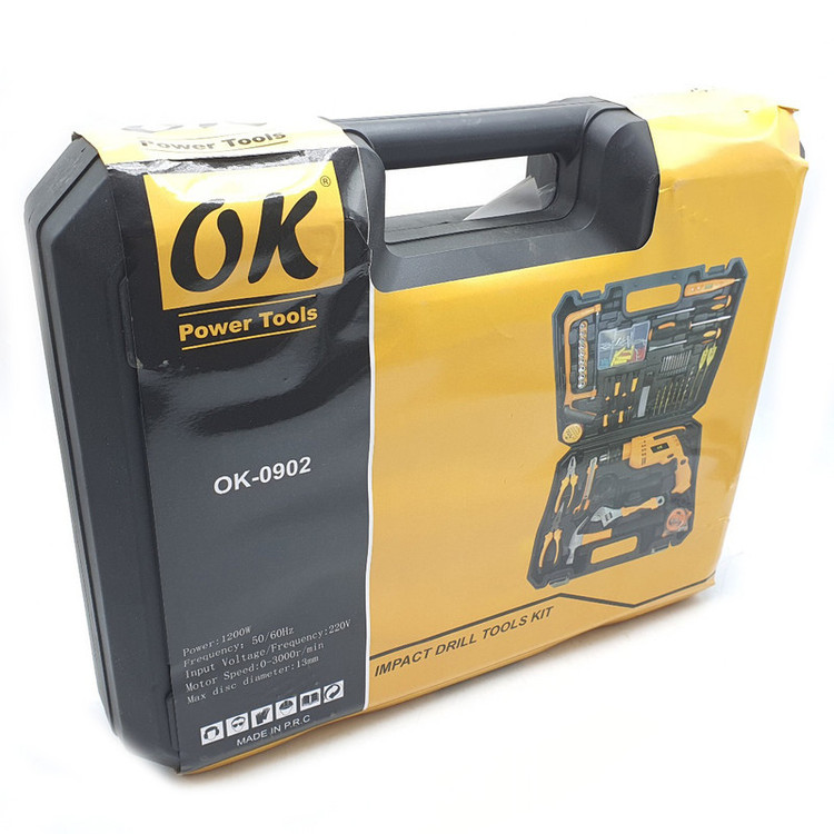 دریل چکشی اوکی مدل OK-0902 مجموعه 50 عددی
