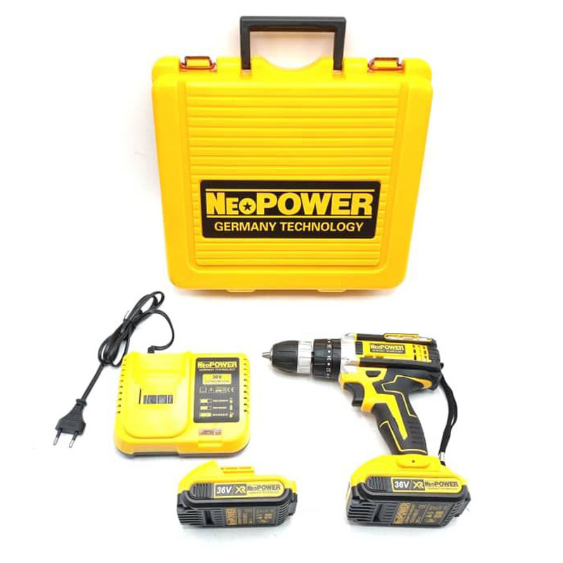 مجموعه 29 عددی دریل پیچ گوشتی شارژی نئو پاور مدل DCD710DK2