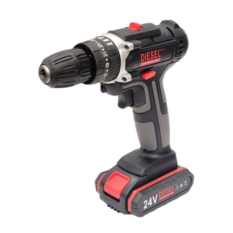دریل پیچ گوشتی شارژی چکشی دیزل مدل BL24V مجموعه 35 عددی