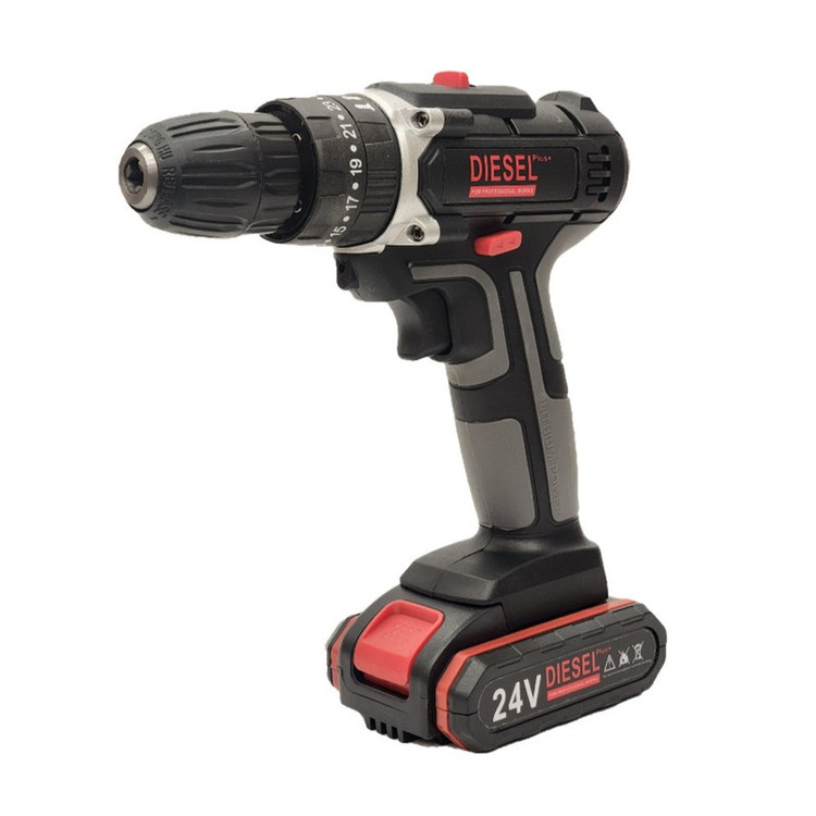 دریل پیچ گوشتی شارژی چکشی دیزل مدل BL24V مجموعه 35 عددی