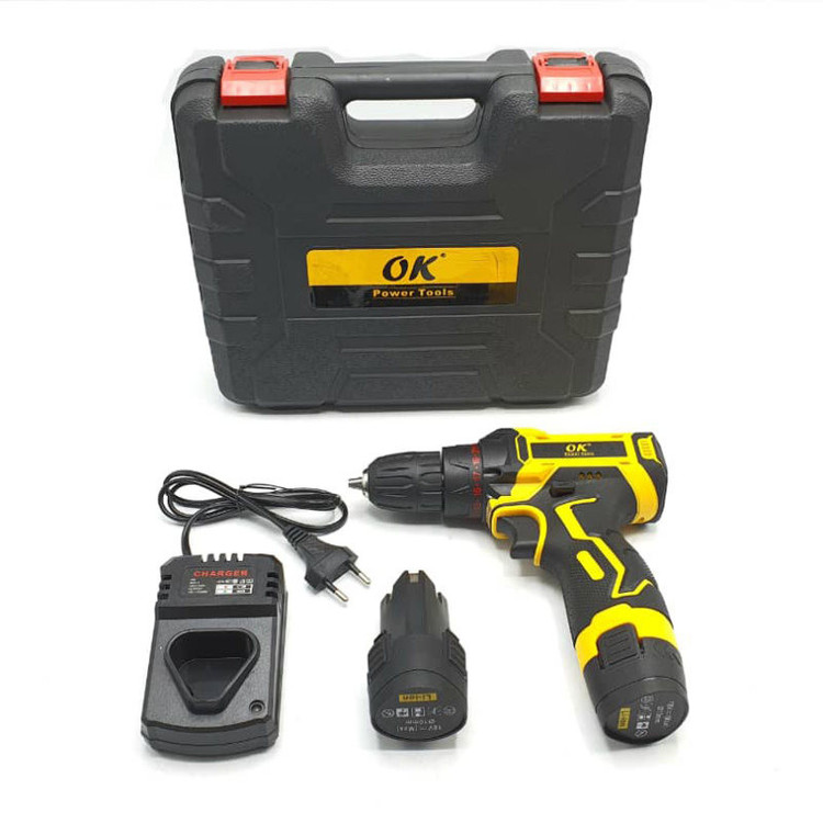 مجموعه 28 عددی دریل پیچ گوشتی چکشی شارژی اوکی کد K1218T