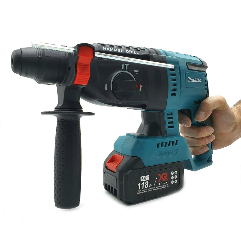 دریل بتن کن شارژی مدل براشلس کد 118V مجموعه 4 عددی