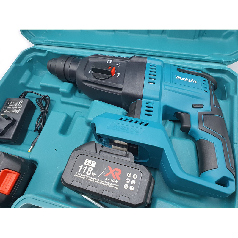 دریل بتن کن شارژی مدل براشلس کد 118V مجموعه 4 عددی