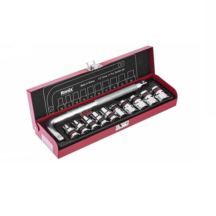 مجموعه 11 عددی آچار و سری بکس رونیکس مدل RX-2610