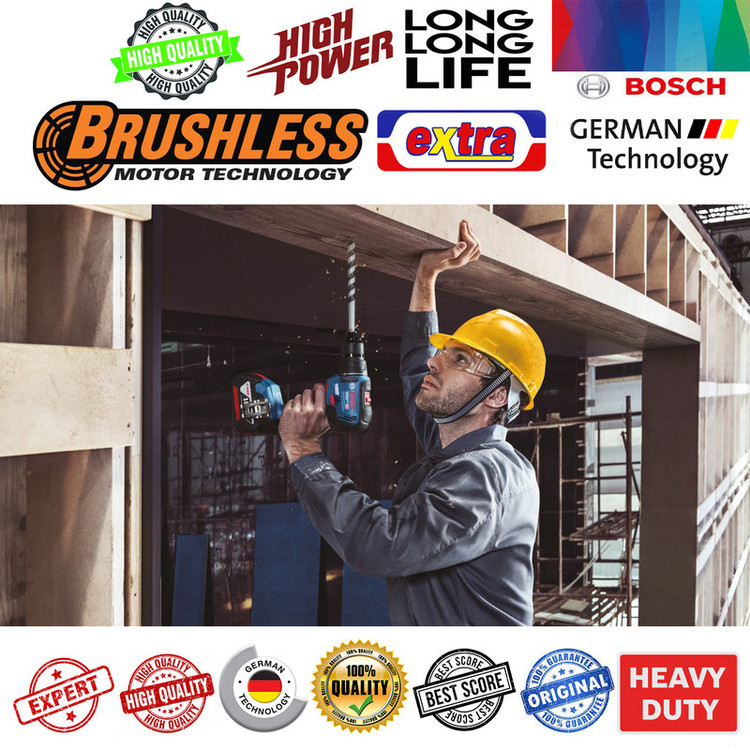دریل شارژی چکشی بوش مدل GSB 18V-50 Brushless BOX