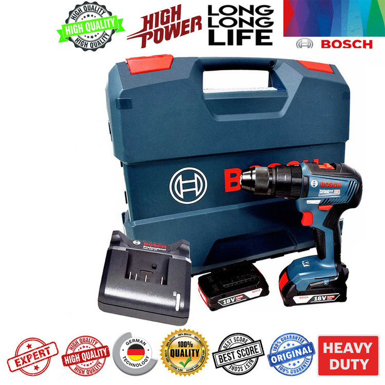 دریل شارژی چکشی بوش مدل GSB 18V-50 Brushless BOX