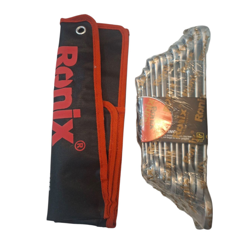آچار یکسر تخت و یکسر رینگی رونیکس مدل RH-2158 بسته 12 عددی