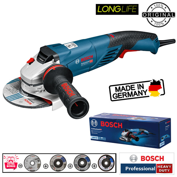مینی فرز متوسط دیمر دار 125 میلی متری 1800 وات بوش مدل GWS 18-125 SL Professional