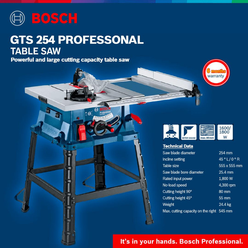 اره میزی بوش مدل حرفه ای GTS - 254 / professional