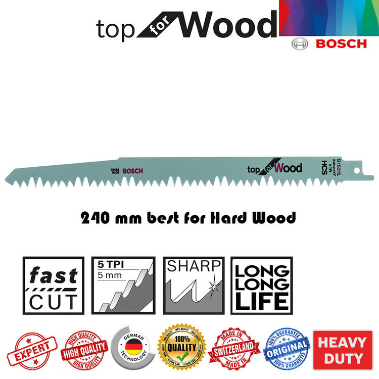 تیغ اره افقی بر بوش مدل چوب بر S 1531 l - for Wood مجموعه 5 عددی