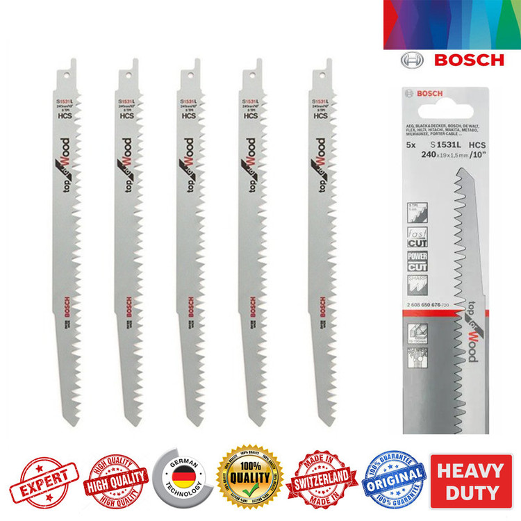 تیغ اره افقی بر بوش مدل چوب بر S 1531 l - for Wood مجموعه 5 عددی