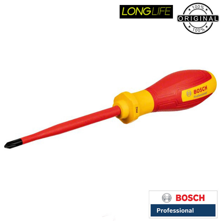 پیچ گوشتی فشار قوی چهارسو بوش کد PH2-1000 DVE سایز 125 میلی متر