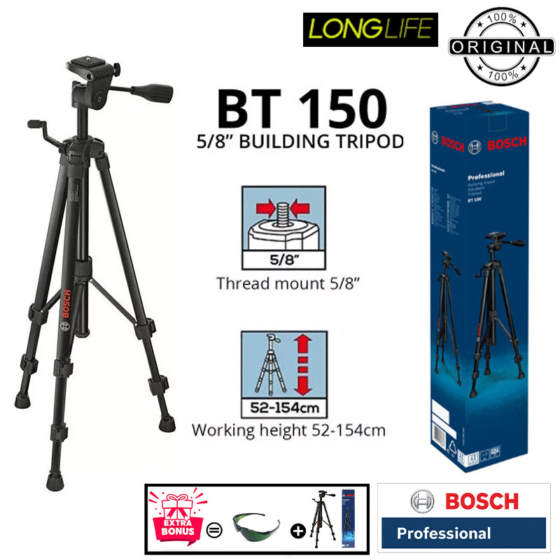 تراز لیزری بوش مدل حرفه ای GCL 2-50 G Box BT150 + Full Accessories