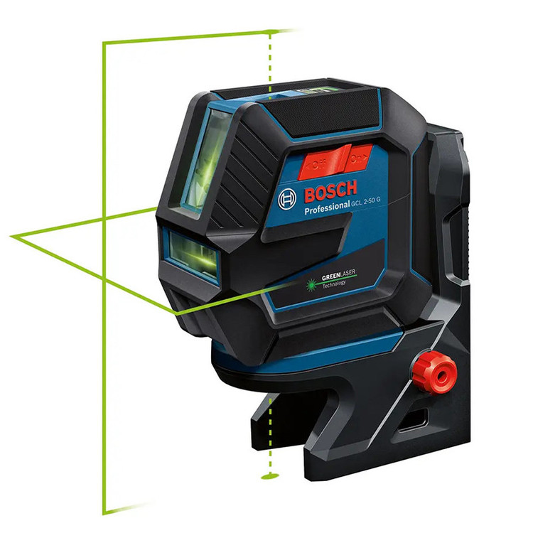 تراز لیزری بوش مدل حرفه ای GCL 2-50 G Box BT150 + Full Accessories