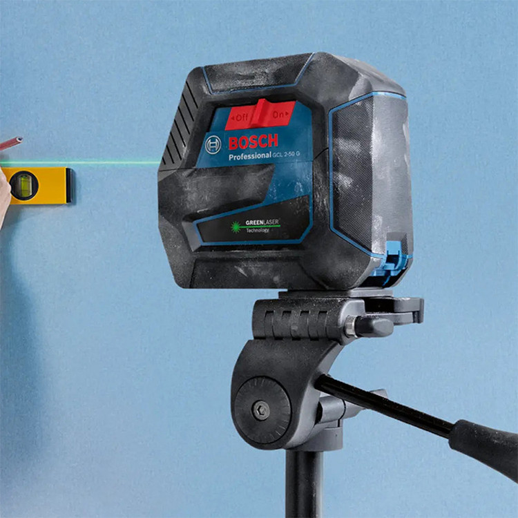 تراز لیزری بوش مدل حرفه ای GCL 2-50 G Box BT150 + Full Accessories