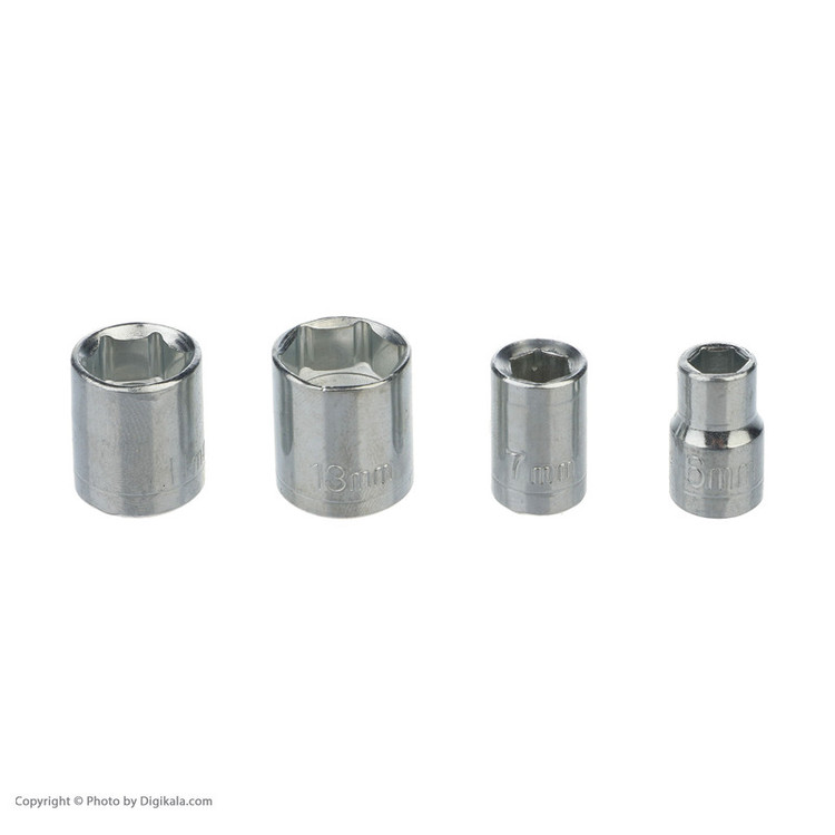 پیچ گوشتی چکشی شارژی سه نظام فلزی 10 میلیمتر 108 ولت جاب مدل JB-108 BS INSERT مجموعه 45 عددی
