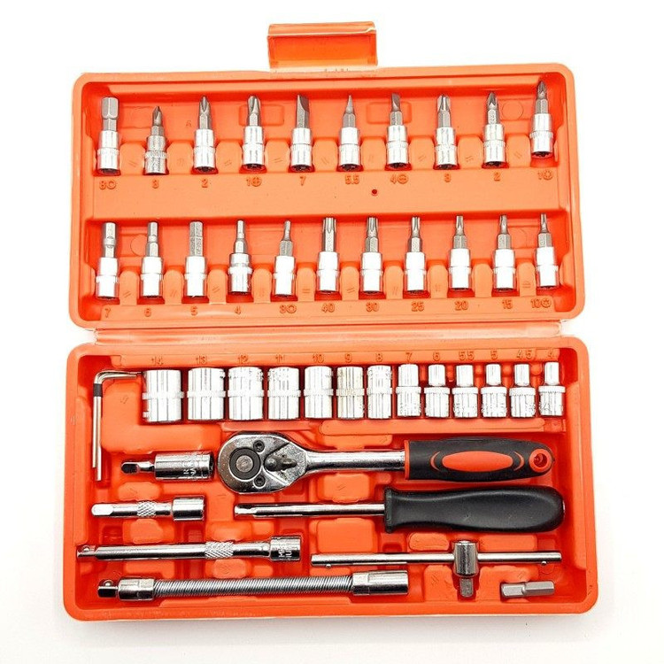 آچار بکس مدل 46-PCS مجموعه 46 عددی