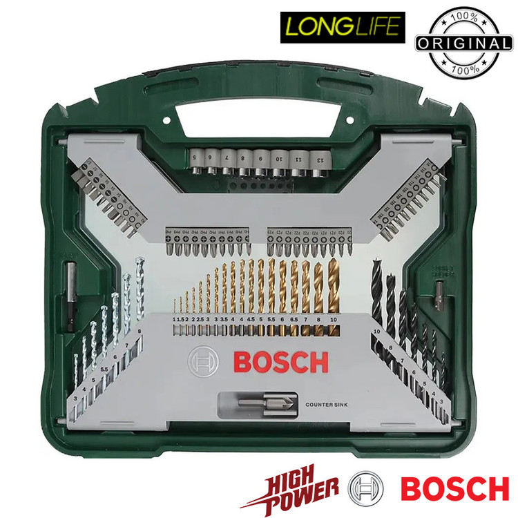 مجموعه 100 عددی ابزار بوش مدل Box 100 PCS کد 2607019330