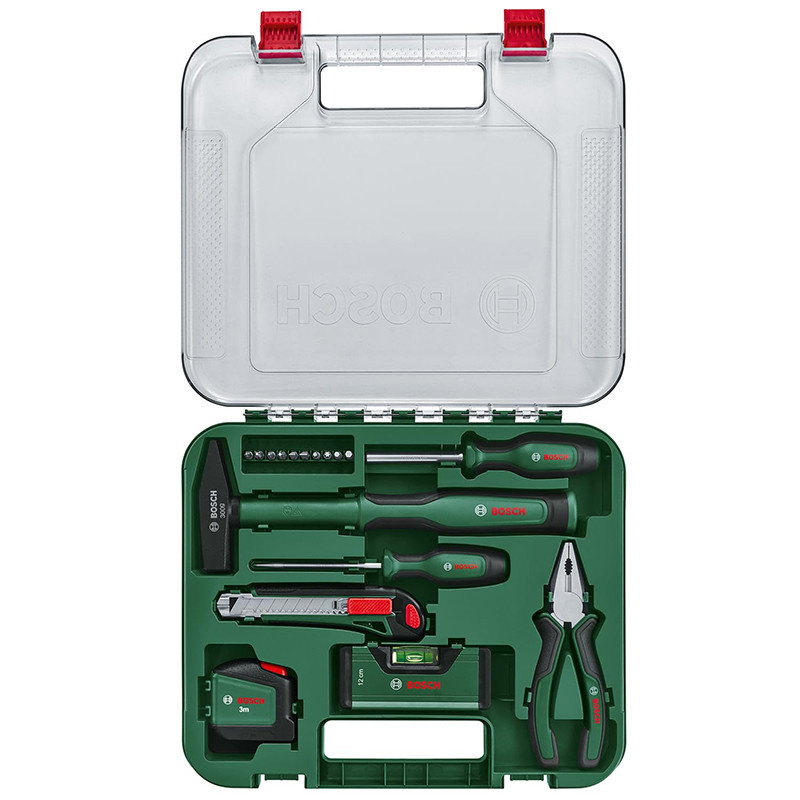 مجموعه 17 عددی ابزار دستی بوش مدل فوق حرفه ای کد 17 BOX-PRO