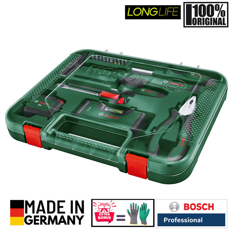 مجموعه 17 عددی ابزار دستی بوش مدل فوق حرفه ای کد 17 BOX-PRO