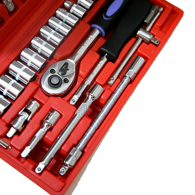مجموعه 46 عددی آچار و سری بکس و پیچ گوشتی اسرانوی مدل A1-X04605